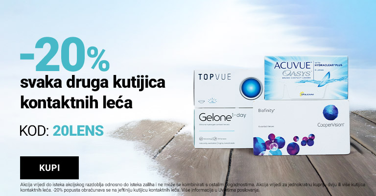 -20% svaka druga kutijica leča