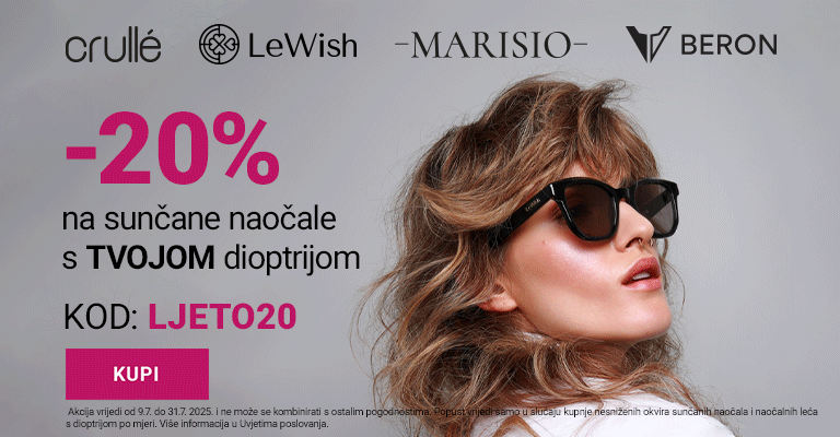 -20% na sunčane s dioptrijom NAŠI BRANDI