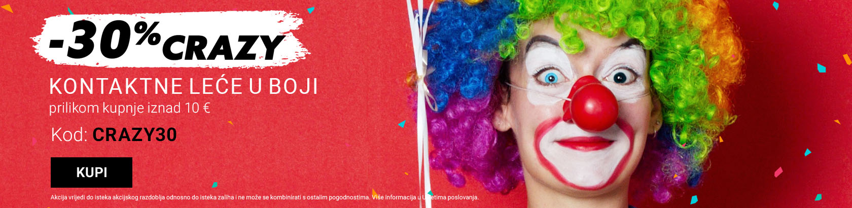 -30% na leća u boji CRAZY