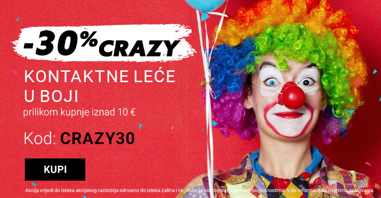 -30% na leća u boj CRAZY