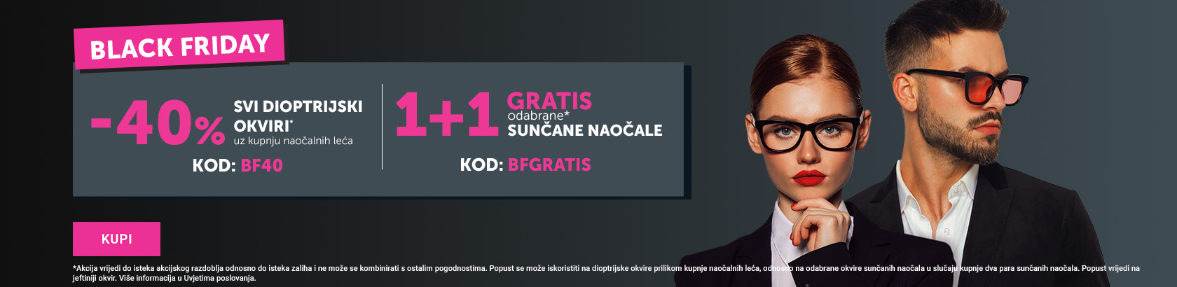 1+1 Gratis -40% off