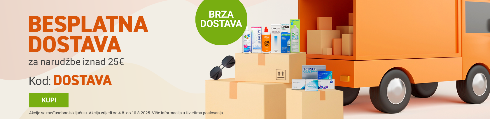 Besplatna dostava na 25€