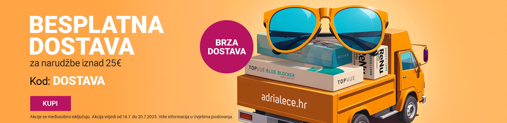 Besplatna dostava na 25€