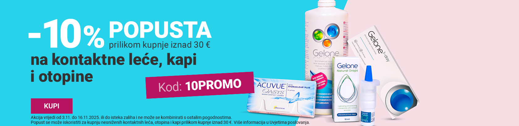 Pri kupnji iznad 30 €