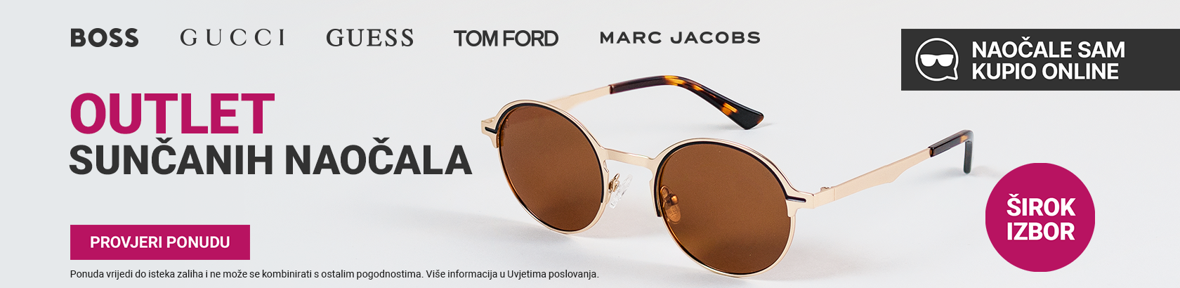 Velika ljetna akcija sunčanih naočala