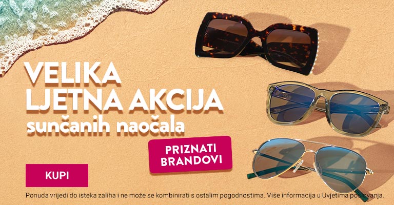 Velika ljetna akcija sunčanih naočala