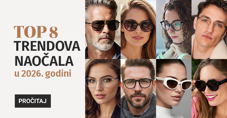 blog - Top 8 trendova naočala za 2026. godinu