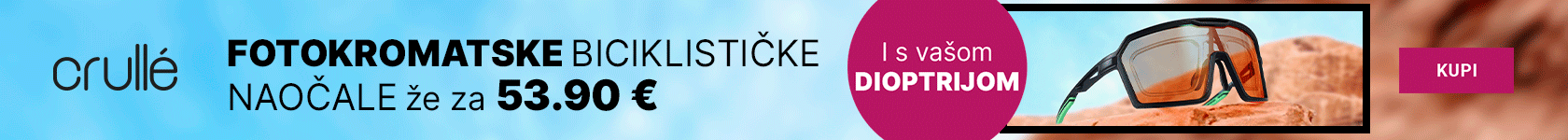 Fotokromatske biciklističke naočale - banner desktop