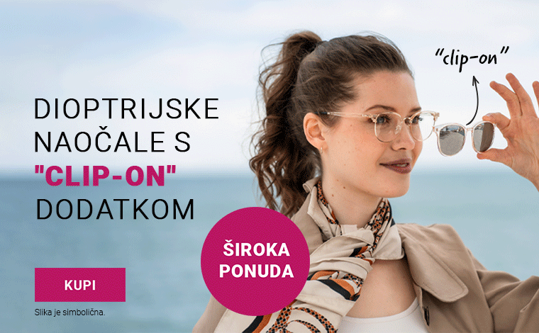 Naočale s clip-on dodatkom