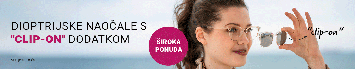 Naočale s clip-on dodatkom