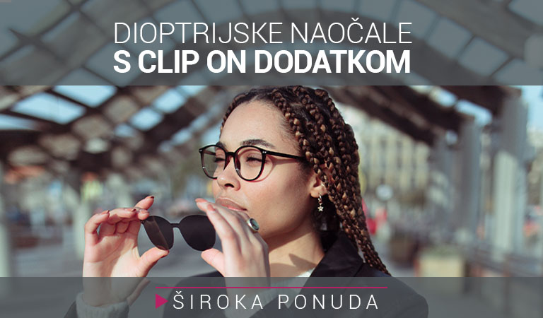 Naočale s clip-on dodatkom