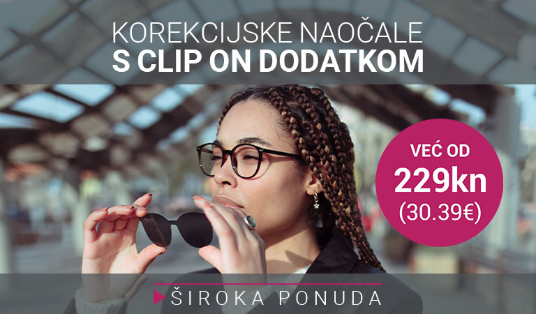 Naočale s clip-on dodatkom