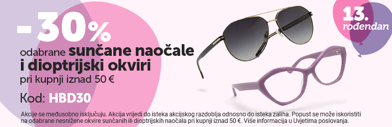 Rojstni Dan 2024 sončna in korekcjiska očala mobile banner