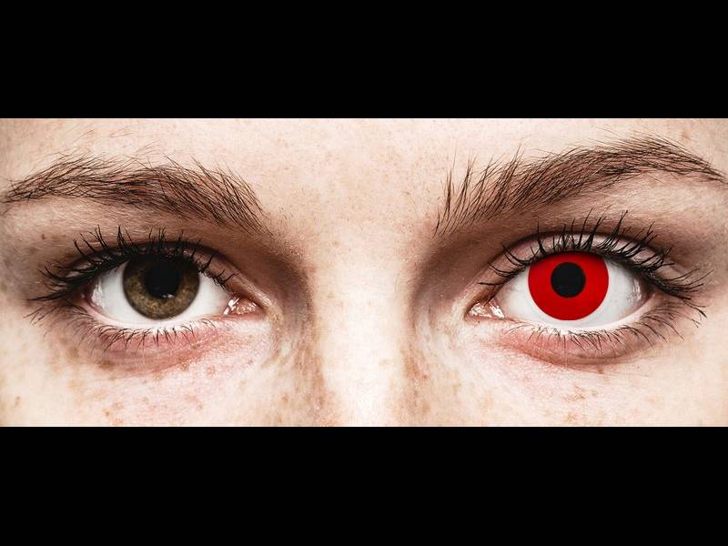 ColourVUE Crazy Lens - Red Devil - bez dioptrije (2 kom leća)