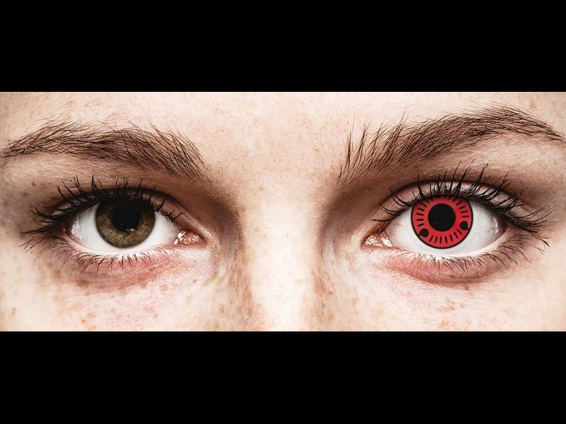 ColourVUE Crazy Lens - Sasuke - bez dioptrije (2 kom leća)