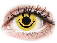 ColourVUE Crazy Lens - Smiley - nedioptrijske (2 kom leća) Žute kontaktne leće - nedioptrijske - ColourVUE Crazy Lens - Smiley - nedioptrijske (2 kom leća)