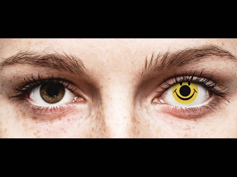 ColourVUE Crazy Lens - Smiley - bez dioptrije (2 kom leća)