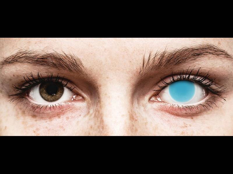 ColourVUE Crazy Glow Electric Blue - bez dioptrije (2 kom leća)