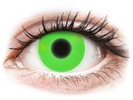 ColourVUE Crazy Glow Green - nedioptrijske (2 kom leća) Zelene kontaktne leće - nedioptrijske - ColourVUE Crazy Glow Green - nedioptrijske (2 kom leća)