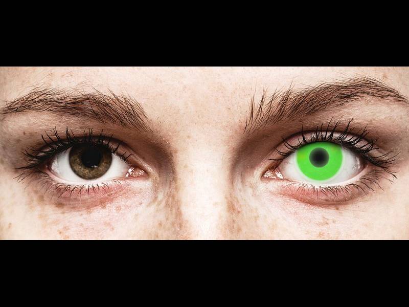 ColourVUE Crazy Glow Green - bez dioptrije (2 kom leća)
