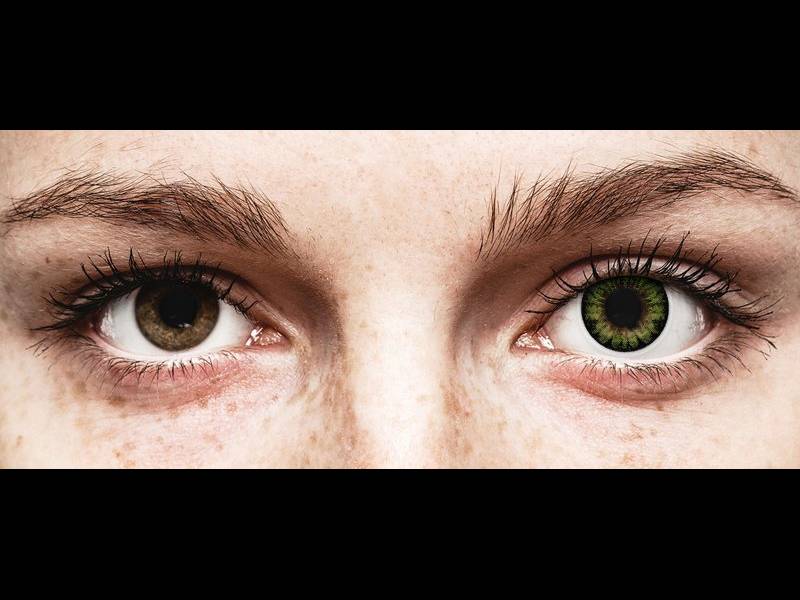 ColourVUE BigEyes Party Green - bez dioptrije (2 kom leća)