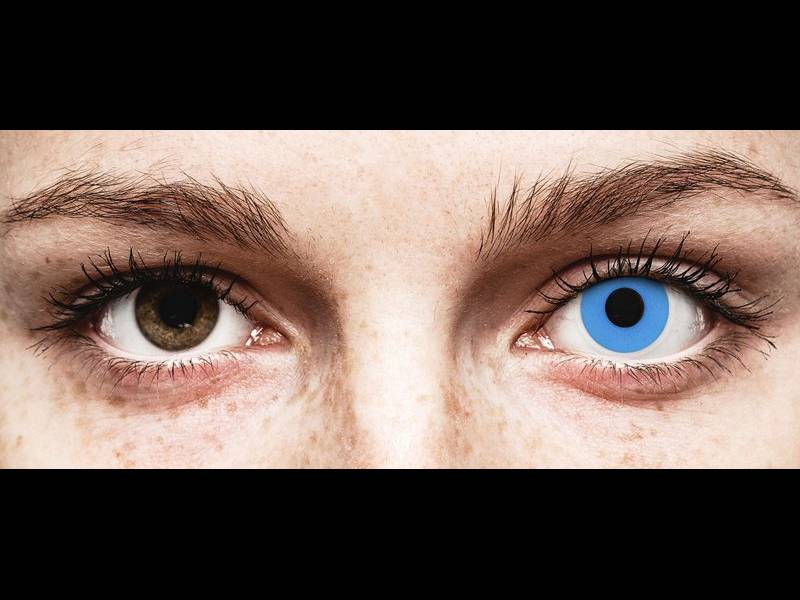 ColourVUE Crazy - Sky Blue - jednodnevne leće bez dioptrije (2 kom leća)