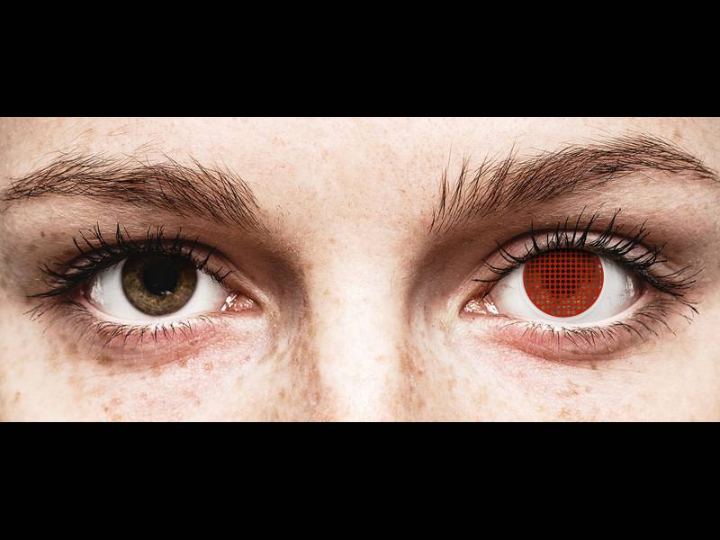 ColourVUE Crazy Lens - Red Screen - bez dioptrije (2 kom leća)