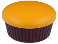 Kutija s ogledalom Muffin - narančasta Kutije za leće s ogledalom - Kutija s ogledalom Muffin - narančasta